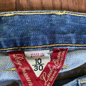 Lucky Brand button fly boot cut jeans.  Size 10